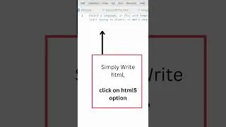 Create HTML file skeleton in one click 