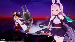 Intro Cutscenes! Battles 1 2! Azur Lane Crosswave 1