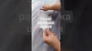 тонкая раскладка шерсти #валяниепалантина #шарф #тонкаяраскладка