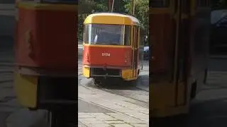 Поливомоечный трамвай #трамвай #tramway #railroad #transport #washwagon