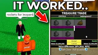 I Traded To LEOPARD With 1 TRADE.. (Blox Fruits)