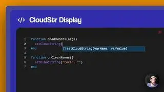 Using Cloud Memory with getCloudString() and setCloudString()