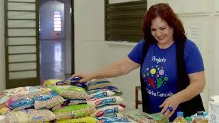 Cine Drive-In com arrecadação de alimentos para o programa Mesa Brasil