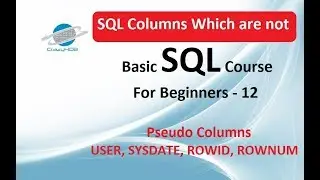 Sysdate Oracle - Sysdate SQL - Pseudo columns in Oracle - Pseudo Column - Pseudo columns in SQL