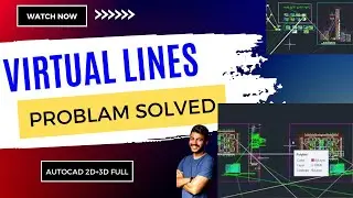Solve the problem of virtual lines that appears & disappears during zoom in and out in AutoCAD