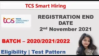 TCS Smart Hiring ||  2022 | 20221 | 2020 Batch - TCS Recruitment 2021 | TCS OFF-CAMPUS