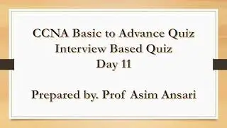 CCNA Quiz Day 11 | Interview-Based Quiz | CCNA Quiz Basic to Advance | EIHeducation