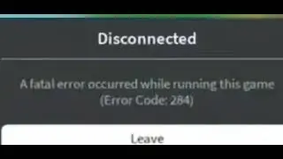 ay who knows error code 284 meanong