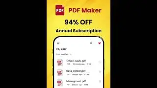 PDF Maker App: 94% Off on exciting 11.11 Sale! Create, Edit, and Convert with Ease!