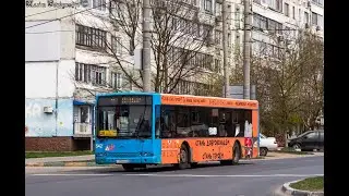 Учебный Волжанин Ситиритм "миллионник" на линии в Туле (ex МГТ 16412)