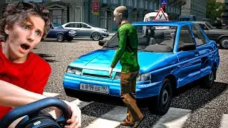 PASSED THE DRIVING LICENSE TEST AT THE DRIVING SCHOOL ON THE WHEEL! City Car Driving