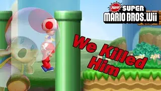 I drag toad down into the shadow realm - New Super Mario Bros. Wii