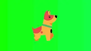walking dog green screen effect