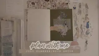 348 PLAN WITH ME; July title page on my bullet journal/planner