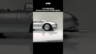 Porsche Carrera GT & 550A Spyder / 1:43 resin model cars by AIRCOOLED MODEL / unboxing