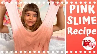 Pink, Fluffy SLIME DIY Recipe by Keila.