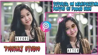 Tutorial picsart menipulasi kulit terkelupas