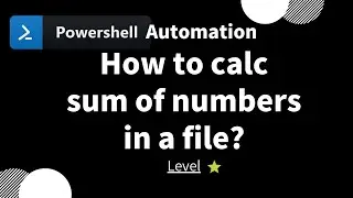 【 PowerShell one-line tips】How to calculate sum of numbers in a file? (level 1)