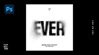 How To Create Grain Text Effect -  Photoshop Tutorials