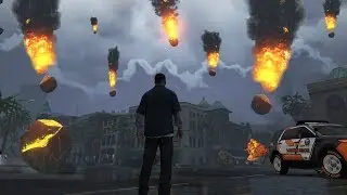 GTA 5 МОДЫ | МЕТЕОРИТНЫЙ ДОЖДЬ В ГТА 5 | METEOR MOD