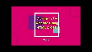 Building Website Services Section - Complete Responsive Website Using HTML & CSS:- Part 5 💻
