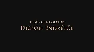 Derűs gondolatok Dicsőfi Endrétől