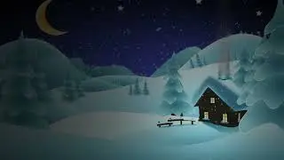 CHRISTMAS NIGHT ANIMATION  -  XMAS VJ Loop - Christmas Loop