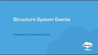 Structure System Events  | CloudStack 'Feature First Look' Series