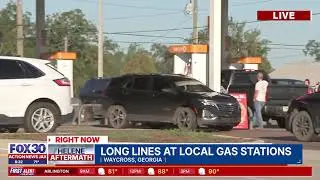 Long lines at Waycross gas stations as community recovers from Hurricane Helene | Action News Jax