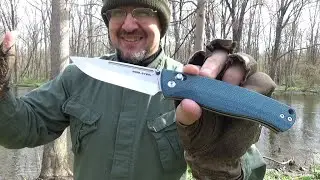 Real Steel Scandi Pathfinder Folder, Knife Review ($80) - Scandi-lous Denim Clad Pocket Knife