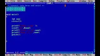 CONVERT A NUMBER  INTO HEXA AND OCTAL