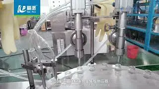 Vial bottle filling with stopper laminar flow hood connection mixer