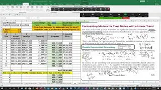 Forecasting4 Double Exponential Smoothing Video4