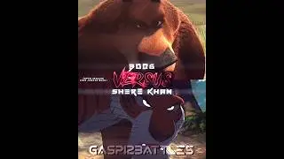 Boog Vs Shere Khan #openseason #thejunglebook #whoisstrongest #shorts