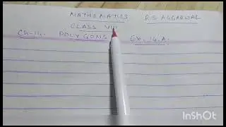 Mathematics Class 8th Ch-14 Polygons Ex.14.A Q8. RS Agarwal