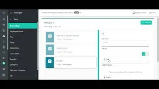 Onboarding - Task Lists