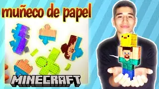 como hacer tu propio muñeco de papel versión Minecraft Papercraft!! 100% hecho a mano/manuelcraft