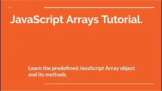 JavaScript Array Methods