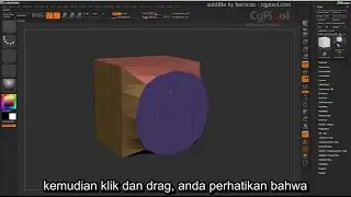 28 poly spherize - ZBrush 4R7 subtitle Indonesia