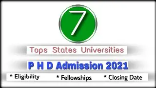Phd admission 2021 | latest phd admission 2021 | latest phd notification 2021 | Phd admission