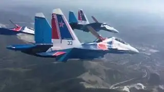 Истребители на авиашоу в Новороссийске