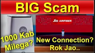 Jio Air Fiber Big Scam | 1000 Kab Milega | Jio airfiber New Connection order #jioairfiber #jio