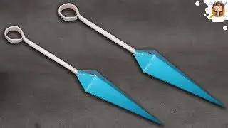 How to make a Paper Kunai Knife - (Naruto kunai)
