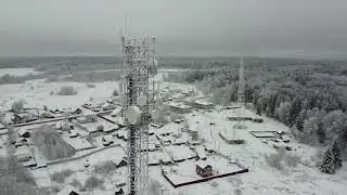 Базовая Станция МТС с высоты. DJI Mini 2