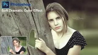 Soft Dramatic Color Effect | Alone Girl 👸 | Photoshop CC Color Effect Tutorial.