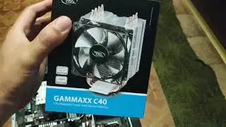 Установка и распаковка вентилятора Deepcool GAMMAXX C40