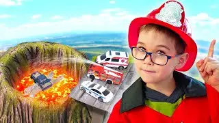 Спасаем машинку в игрушечном городе 