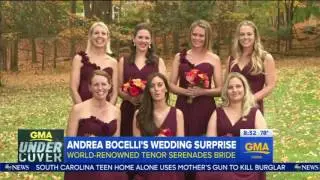 Andrea Bocelli - Surprise Wedding Singer - Good Morning America - November 11, 2015