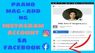 PAANO MAGLAGAY NG INSTAGRAM LINK SA FACEBOOK ACCOUNT | GAMIT ANG CELLPHONE