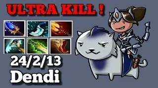 Dota 2 - Navi Dendi Play Mirana Mid Ganker - Dota 2 Leaderboards 2016 1080p60fps